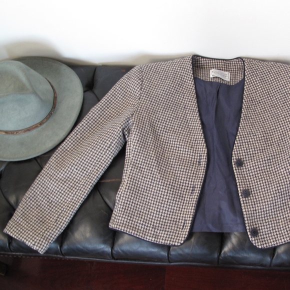 Pendleton Jackets & Blazers - Miss Pendleton brown wool Houndstooth Jacket